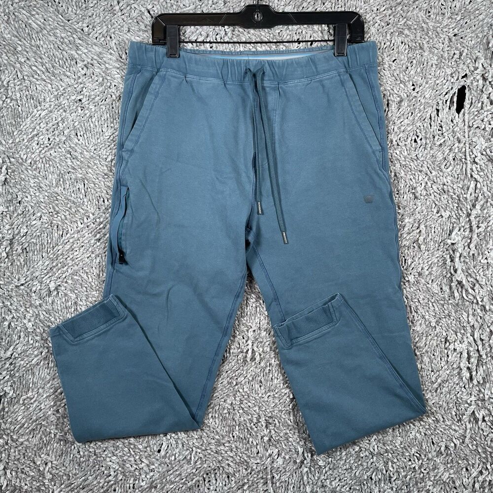 Mack Weldon For Daily Wear Joggers Men's Large Blue Activewear Stretch Gym Run